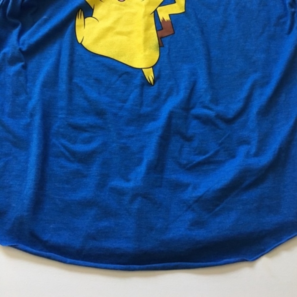 Pokemon Men's Blue Baseball Tee New - Picture 7 of 8